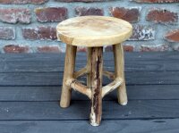 Teak Hocker H22 cm