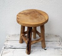 Teak Hocker H22 cm