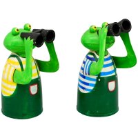 Zaunhocker Frosch Spanner Fernglas