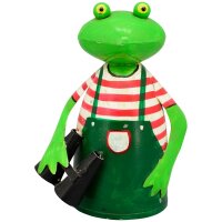 Zaunhocker Frosch Gärtner mit Fernglas