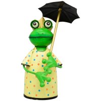 Zaunhocker Froschkönigin mit Schirm