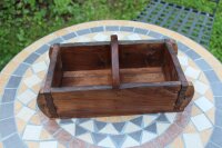 Ziegelform Holzschale mit Griff