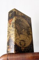 Buchversteck Weltkarte Nostalgie groß