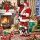 20 Servietten Weihnachtsmann am Kamin