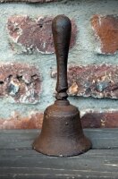 Nostalgie Tischglocke antikbraun