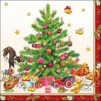 20 Servietten Nostalgischer Weihnachtsbaum
