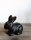 Gartenfigur Hase antikbraun