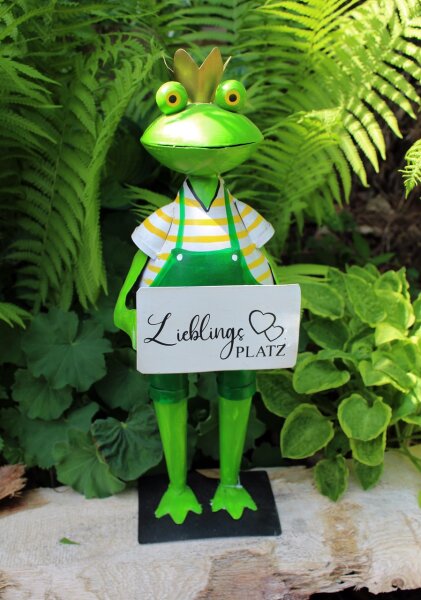 Gartenfigur Frosch Lieblingsplatz