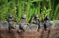 Gartenfiguren Frosch Quartett