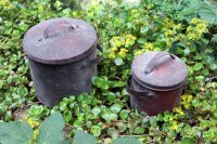 Deko Topf Set Metall mit Deckel