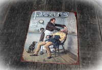 Shabby Blechschild Barber
