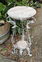 Nostalgie Beistelltisch Metall/Holz