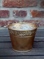 Blumentopf Ornament gold M