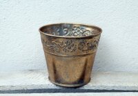 Blumentopf Ornament gold S