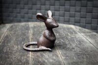Gartenfigur Maus stehend II