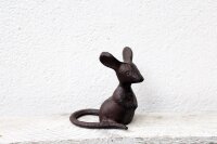 Gartenfigur Maus stehend II