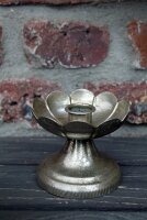Kerzenständer silber Blüte