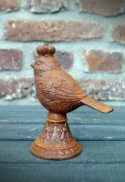 Gartenfigur Edelrost Zaunkönig II