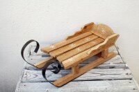 Holz Deko Schlitten