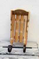Holz Deko Schlitten