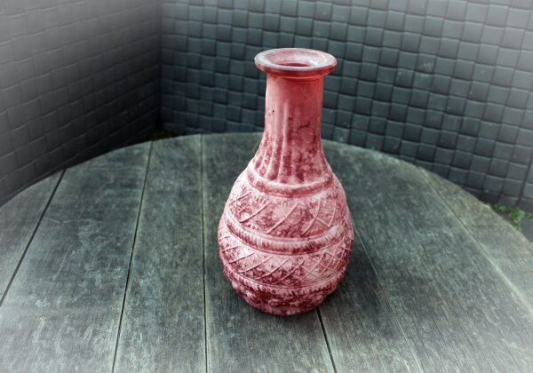 Vase matt satiniert rot