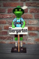 Gartenfigur Frosch Biergarten