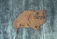 Gartenfigur Meerschweinchen Edelrost