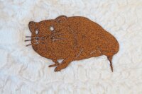 Gartenfigur Meerschweinchen Edelrost