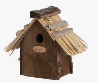 Vogelhaus Nistkasten mit Strohdach