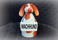 Gartenfigur Wachhund Zaunhocker