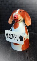 Gartenfigur Wachhund Zaunhocker