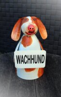 Gartenfigur Wachhund Zaunhocker