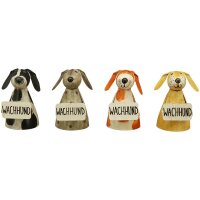 Gartenfigur Wachhund Zaunhocker