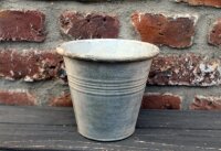 Blumentopf Zink Streifen M