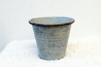 Blumentopf Zink Streifen M