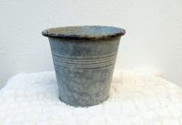 Blumentopf Zink Streifen L