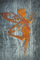 Gartenfigur Elfe tanzend Edelrost