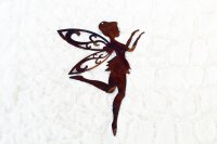 Gartenfigur Elfe tanzend Edelrost