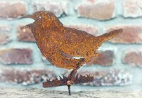 Gartenstecker Vogel Edelrost