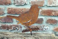 Gartenstecker Vogel Edelrost