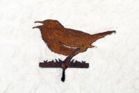 Gartenstecker Vogel Edelrost
