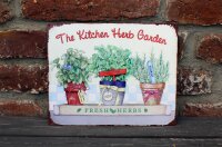 Shabby Blechschild Küchenkräuter