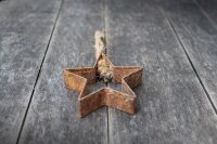 Christbaumschmuck Rost Stern