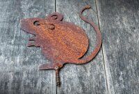Gartenstecker Maus Edelrost II