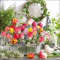20 Servietten Frühlings Bouquet